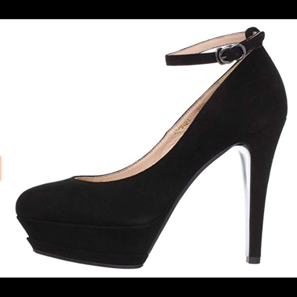 NWOT Platform Heels with ankle strap 36.5